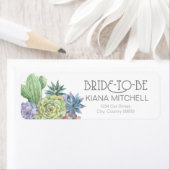 Succulents and Sparkle Bride-to-Be Wedding ID515 Etiket (Insitu)