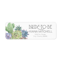 Succulents and Sparkle Bride-to-Be Wedding ID515 Etiket