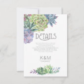 Succulents and Sparkle Details Insert Green ID515 Kaart (Voorkant)