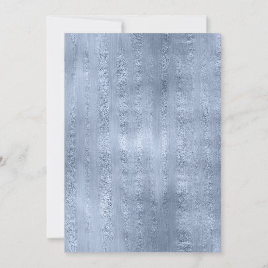 Succulents and Sparkle Wedding Blue ID515 Kaart (Achterkant)