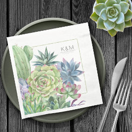 Succulents and Sparkle Wedding Border ID515 Servet