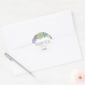 Succulents and Sparkle Wedding Dankjewel ID515 Ronde Sticker (Envelop)