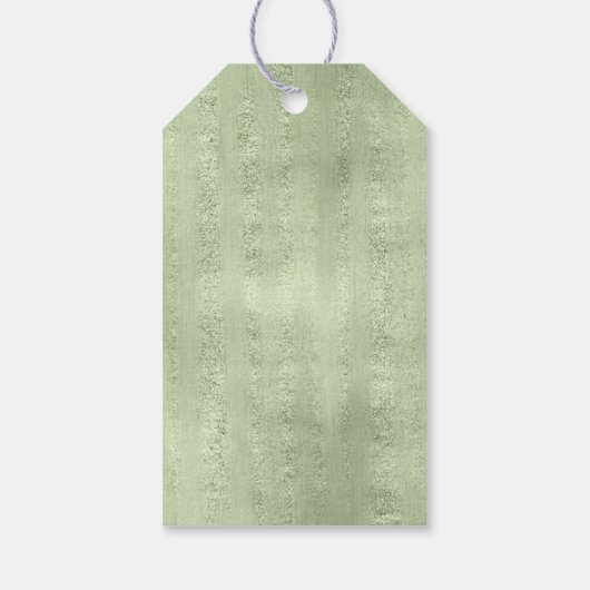 Succulents and Sparkle Wedding Green ID515 Cadeaulabel (Achterkant)