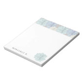 Succulents Art Pattern Custom Notitieblok (Linkerzijde)