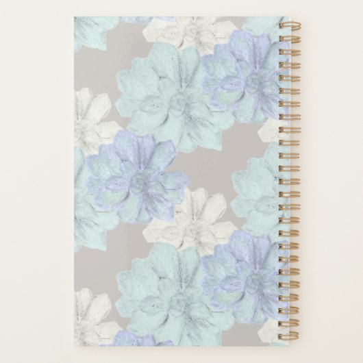 Succulents Art Pattern Planner (Achterkant)