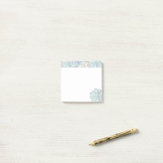 Succulents Art Pattern  Post-it® Notes (Op bureau)