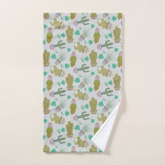Succulents Bath Towel Set Bad Handdoek (Handdoek)