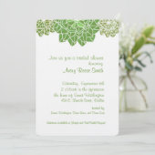 Succulents Bridal Shower Invitation Kaart (Staand voorkant)