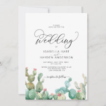 Succulents Cactus Boho Cacti Desert Wedding
