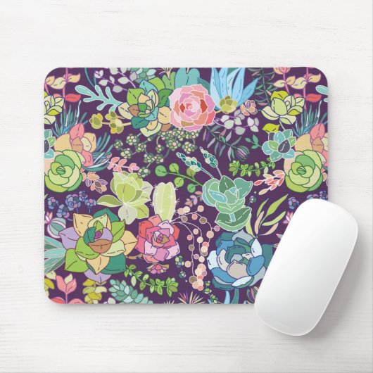 Succulents Cactus Gardening Mousepad Muismat (Met muis)