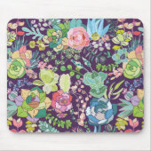 Succulents Cactus Gardening Mousepad Muismat (Voorkant)
