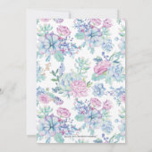 Succulents Couples Wedding Shower Uitnodiging (Achterkant)