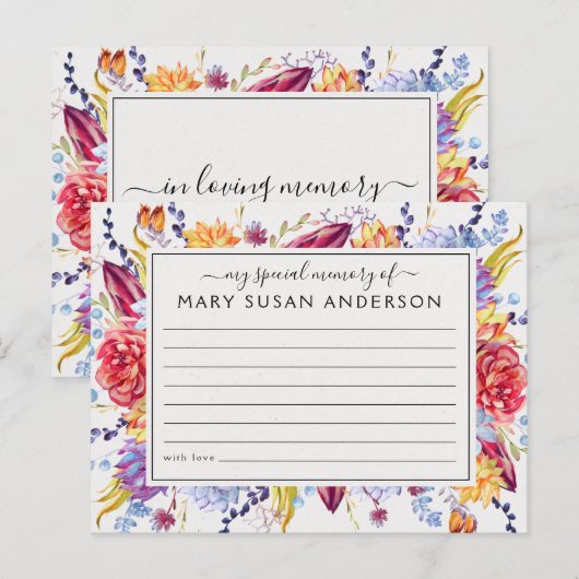 Succulents Deel een Kaart van de Begeleiding van h (Voorkant / Achterkant)