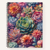 Succulents Deluxe Notitieboek (Voorkant)