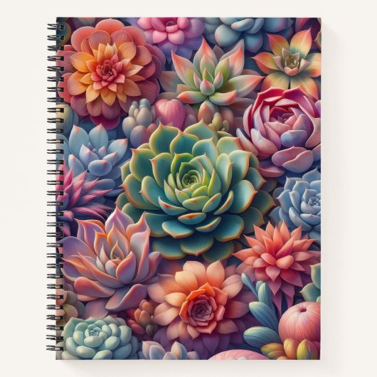 Succulents Deluxe Notitieboek (Voorkant)