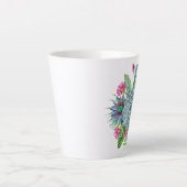 Succulents Echeveria Cactus Flowers Latte Mok (Voorkant)