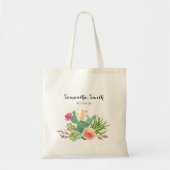 Succulents Floral Greenery Canvas tas (Voorkant)