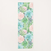 Succulents Floral Pattern Yogamat (Voorkant)