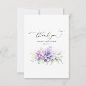 Succulents Gold Greenery Baby shower Hartelijk dan Bedankkaart (Voorkant)