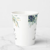 Succulents Gold Greenery Elegant Modern Wedding Papieren Bekers (Links)