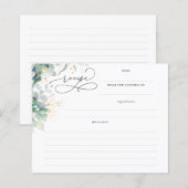 Succulents Gold Greenery Vrijgezellenfeest Recipe  (Voorkant / Achterkant)