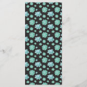 Succulents Gold Lijst elke kleur bruiloft menu (Achterkant)