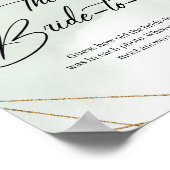 Succulents gold lijst Hoe oud was de Bride-to-be Poster (Hoek)