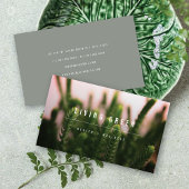 Succulents Grass Minimalist Photo Spa Wellness Visitekaartje