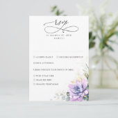 Succulents Greenery and Gold Wedding RSVP (Staand voorkant)