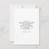 Succulents Greenery Baby shower Dank u Bedankkaart (Achterkant)