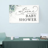 Succulents Greenery Baby shower Welcome Banner (Beurs)