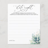 Succulents Greenery Date Night Ideas (Voorkant)