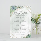 Succulents greenery foliage zou mammie in plaats v (Staand voorkant)