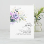 Succulents Greenery Gold Leaves Boho Afstuderen in Kaart (Staand voorkant)