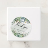 Succulents greenery gold lijst bruiloft labels (In situ)