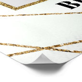 Succulents greenery gold vrijgezellenfeest foto pr poster (Hoek)