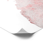 Succulents Greenery Roos Gold Waterverf Wedding Poster (Hoek)