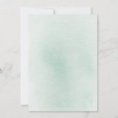 Succulents Greenery Silver Leaves Rehearsal Dinner Kaart (Achterkant)