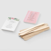 Succulents Greenery Wedding Programme Hand Fan Handwaaier (Niet-gemonteerd)