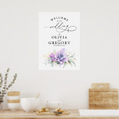 Succulents Greenery Wedding Welcome Poster (Keuken)