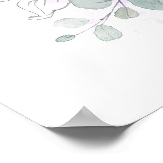 Succulents Greenery Wedding Welcome Poster (Hoek)