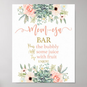 Succulents Ma osa Bar Poster