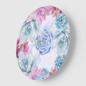 Succulents Modern Chic Fiesta Garden Floral White Grote Klok (Hoek)