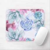 Succulents Modern Chic Marble Fiesta Garden Muismat (Met muis)