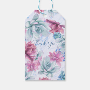 Succulents Modern Chic Marble Vrijgezellenfeest Fi Cadeaulabel