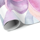 Succulents Modern Chic White Fiesta Garden Floral Cadeaupapier (Rol Hoek)