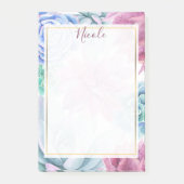 Succulents Modern Chic White Fiesta Garden Floral Post-it® Notes (Voorkant)