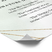 Succulents Mr. and Mrs. signature drink sign. Poster (Hoek)