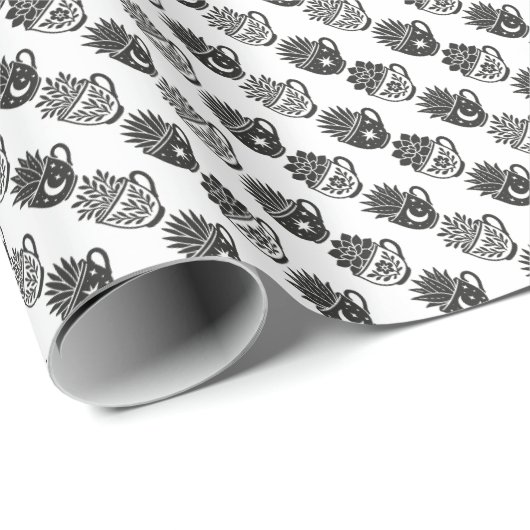 Succulents Mugs Cadeaupapier (Rol Hoek)