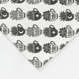 Succulents Mugs Fleece Deken